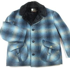 COPY - Vintage 1970's Men's Unisex Fall Winter Coat Jacket Plaid 42 Regular